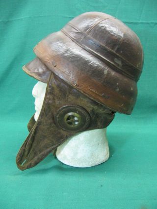 Scarce WWI Pilot Flying Helmet Roold Pattern Authentic; French / Italian 3