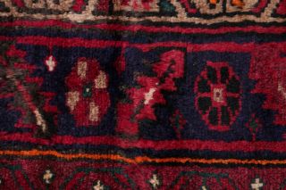 Oriental Hamadan 5x8 Wool Hand - Knotted Geometric One - of - a - Kind Oriental Area Rug 11