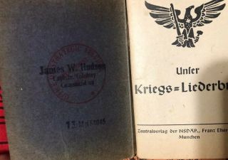 Austrian Flag And Various Pics And Song Books From OSS Grouping Captain Hudson 2