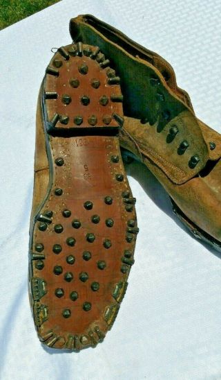 WWII GERMAN WEHRMACHT TYPE SWISS MADE Gebirgsjäger ARMY MOUNTAIN BOOTS W/SPIKES 6