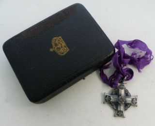 1914 - 18 Ww1 Canada Military Memorial Cross With Case