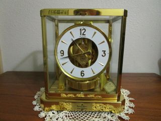 Vintage Swiss Jeager Lecoultre Atmos Perpetual Motion Mantel Clock