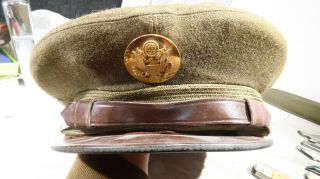 1947 Us Army Nco Enlisted Mens Service Cap Visor