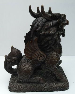 Large Chinese Bronze Dogs of Foo 7