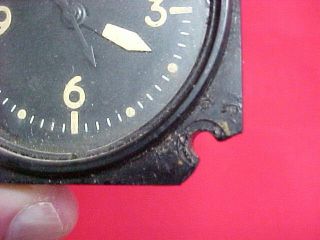 ca 1951 USAF Waltham 8 Days Aircraft Clock; 1 7/8 Dial; AN - 5743 - T - 1A 3