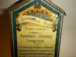 Rare Antique STOLLWERCK CHOCOLATE DISPENSER/ MONEY BANK : c1900 8
