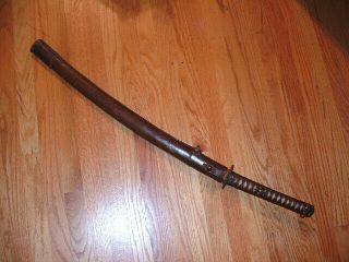 Sa661 Japanese Samurai Sword: Ija Army Gunto Ww - Ii W Old Blade Bizen Tadamitsu