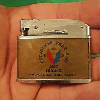 Vintage Kwajalein Test Site AMC NICK - X Marshall Islands Brother Lite Lighter 8