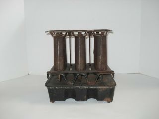 Antique Vintage 3 - BURNERS Union Sad Iron Kerosene Warmer Heater Stove Gardner MA 8