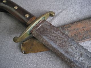 Military ‘Pioneer’ Sawback Sword w/Scabbard,  Very Rare 1800 ' s. 11