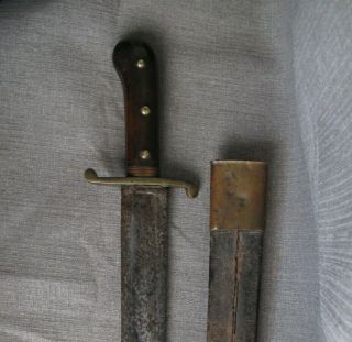 Military ‘Pioneer’ Sawback Sword w/Scabbard,  Very Rare 1800 ' s. 12