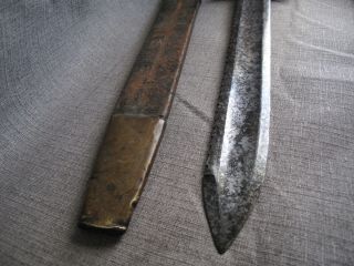 Military ‘Pioneer’ Sawback Sword w/Scabbard,  Very Rare 1800 ' s. 3