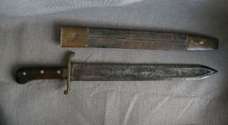 Military ‘Pioneer’ Sawback Sword w/Scabbard,  Very Rare 1800 ' s. 4