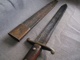 Military ‘Pioneer’ Sawback Sword w/Scabbard,  Very Rare 1800 ' s. 5