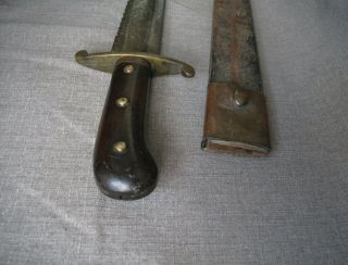 Military ‘Pioneer’ Sawback Sword w/Scabbard,  Very Rare 1800 ' s. 7