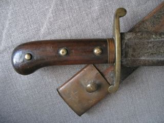 Military ‘Pioneer’ Sawback Sword w/Scabbard,  Very Rare 1800 ' s. 8