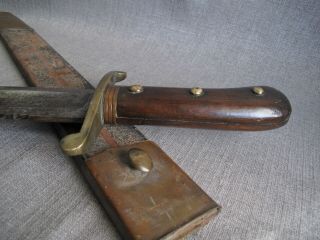 Military ‘Pioneer’ Sawback Sword w/Scabbard,  Very Rare 1800 ' s. 9
