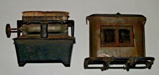 Vintage Sad - Iron Heater Antique Kerosene Oil Warmer Stove 5