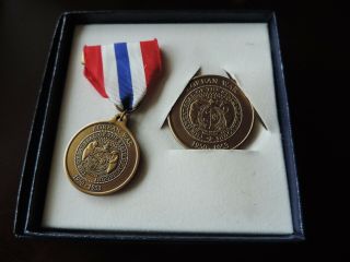 Korean War State Of Missouri Service Medal & Token Vet 