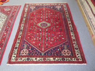 Vintage Persian Hand Knotted Wool Abadeh Shiraz Tribal Rug 5 ' x 3 ' - 2 4