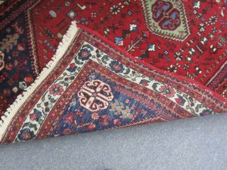 Vintage Persian Hand Knotted Wool Abadeh Shiraz Tribal Rug 5 ' x 3 ' - 2 6