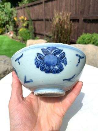 PERFECT CHINESE MING DYNASTY BOWL with FLOWERS 5