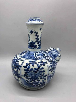 A Rare Blue And White Pitcher In Ming Dynasty - Wanli