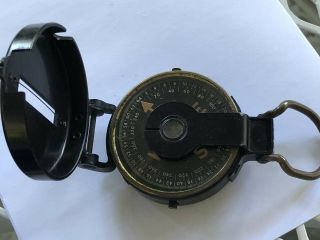 Vintage W & L.  E.  Gurley Compass – Troy,  Ny - Wwii Era