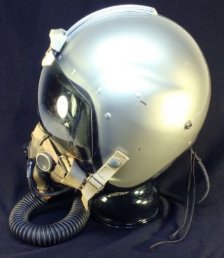 RAF 50s - 60s Aircraft Pilot Flight Helmet & Oxygen Mask set 4