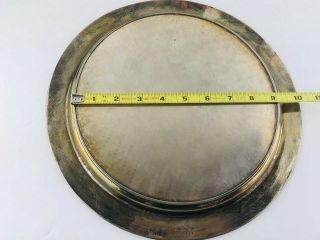 Antique Tiffany Studios Bronze Favrile Furnaces Art Ruby Black Tray Charger 304 8