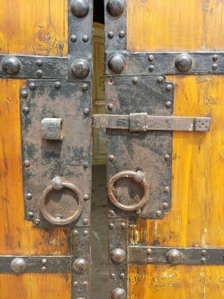 1700s vintage oak Doors old heavy wood doors 85long 2 25in wide doors 4