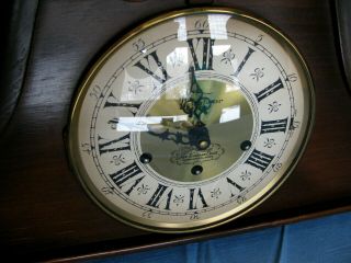 Vintage England Clock Co,  Pillar & Scroll Federal Mantle Clock Westminster 3