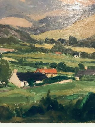 Winston Churchill vintage landscape oil painting hand signed No Print 3