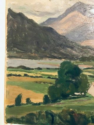 Winston Churchill vintage landscape oil painting hand signed No Print 5