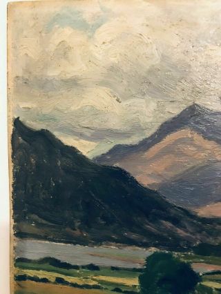 Winston Churchill vintage landscape oil painting hand signed No Print 8