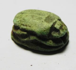 ZURQIEH - ASW149 - ANCIENT EGYPT,  STONE SCARAB.  KINGDOM 1400 B.  C 2