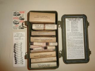 Vintage Korean War US Military First Aid Kit With Contents. 2