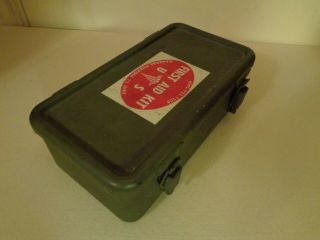 Vintage Korean War US Military First Aid Kit With Contents. 5