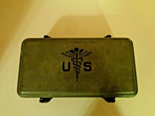 Vintage Korean War US Military First Aid Kit With Contents. 6