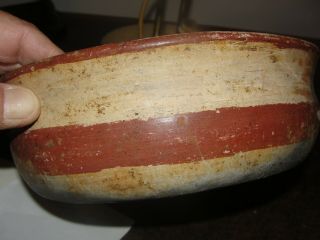 Solid Mayan Red On Buff Bowl Pottery Ceramic Southern Guatemalan Highlands