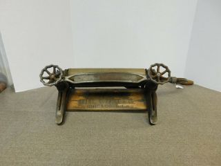 Antique Wooden Washing Machine Wringer Sears,  Roebuck & Co.  Clamp - On