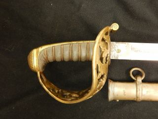 English C.  1840 - 1850s Royal Engineers Officers Sword W/s Rare