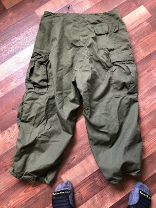 Vintage US Military Trousers,  Shell Field M - 1951 Olive Green,  Large 2