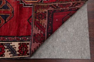 Antique Geometric RED Qashqai Persian Tribal Oriental Hand - made Wool Rug 5 ' x9 ' 11