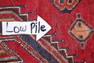 Antique Geometric RED Qashqai Persian Tribal Oriental Hand - made Wool Rug 5 ' x9 ' 9