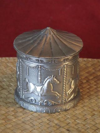 Old Metal Merry Go Round Piggy Bank …nice collector’s item 7