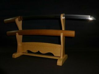 Wakizashi (sword) W/white Sheath : Muromachi : 29.  5 × 20.  7 " 830g