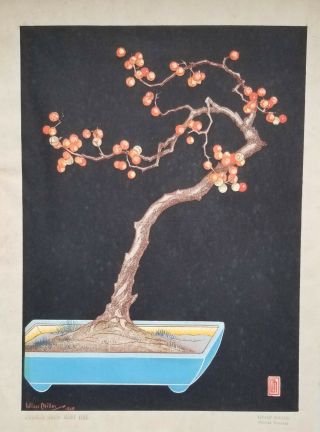Lilian Miller Japanese Woodblock Purchased From The Artist 1st Edition.