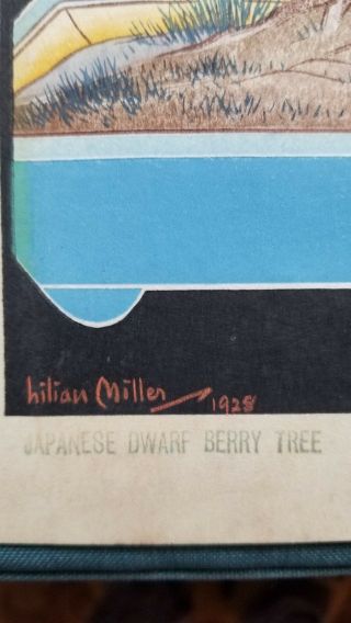 Lilian Miller Japanese Woodblock Purchased from the Artist 1st Edition. 2