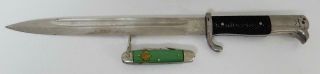 1900s Four - Blade Kutmaster Girl Scout Pocket Knife & “fw Holler” Army Knife